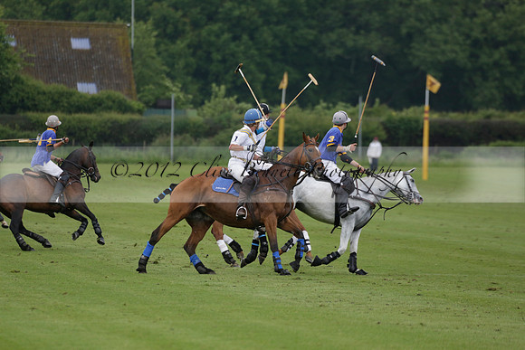 Burningfold v Combe Place in a June 4 Goal Cup polo match 2013.06.11