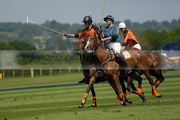 Four Quarters Orange v Montana in a Cicero Cup Polo match 2013.06.06
