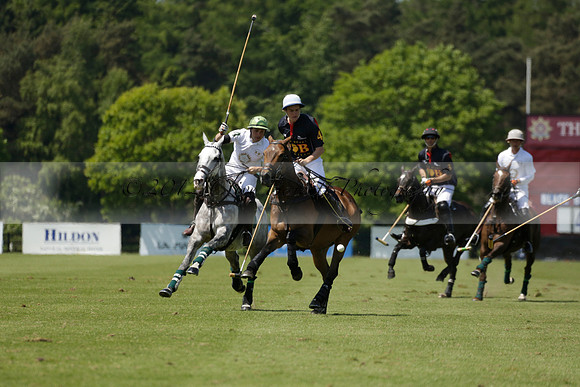 Black Bears v Salkeld in a Cartier Queens Cup polo match 2013.06.05