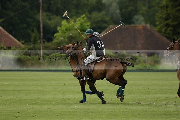 Beau Design v Boscom in an August Rother Cup 4 goal polo match at Cowdray Park Polo Club on Wednesday 07 August 2013