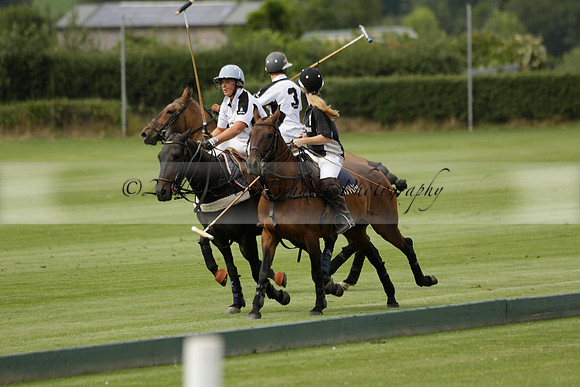 Beau Design v Boscom in an August Rother Cup 4 goal polo match at Cowdray Park Polo Club on Wednesday 07 August 2013
