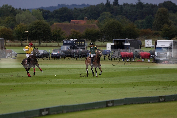 Maiz Dulce (green) v Las Esterellas (yellow) in the PSI Final polo match at Cowdray Park Polo Club on Ambersham 2 on Sunday 2013.09.08 www.polopictures.co.uk