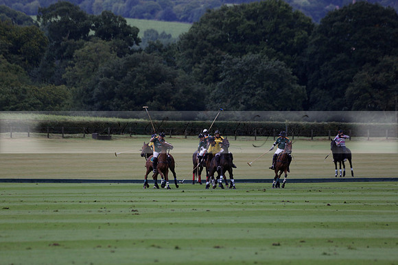 Maiz Dulce (green) v Las Esterellas (yellow) in the PSI Final polo match at Cowdray Park Polo Club on Ambersham 2 on Sunday 2013.09.08 www.polopictures.co.uk