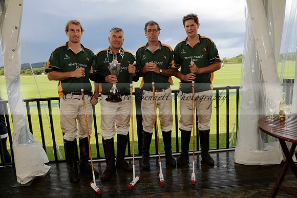 Maiz Dulce (green) v Las Esterellas (yellow) in the PSI Final polo match at Cowdray Park Polo Club on Ambersham 2 on Sunday 2013.09.08 www.polopictures.co.uk