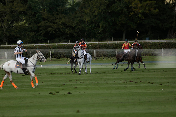 Four Quarters Black (black) v BHC (red) in a Autumn Cup polo match on Ambersham 2 at Cowdray Park Polo Club on Friday 20 September 2013 www.polopictures.co.uk