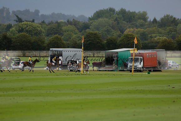 Maiz Dulce (green) v Las Esterellas (yellow) in the PSI Final polo match at Cowdray Park Polo Club on Ambersham 2 on Sunday 2013.09.08 www.polopictures.co.uk