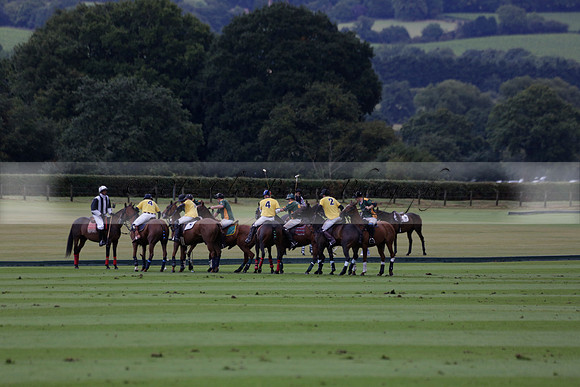 Maiz Dulce (green) v Las Esterellas (yellow) in the PSI Final polo match at Cowdray Park Polo Club on Ambersham 2 on Sunday 2013.09.08 www.polopictures.co.uk