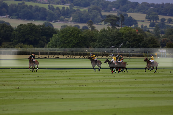 Maiz Dulce (green) v Las Esterellas (yellow) in the PSI Final polo match at Cowdray Park Polo Club on Ambersham 2 on Sunday 2013.09.08 www.polopictures.co.uk