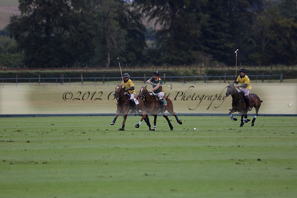 Maiz Dulce (green) v Las Esterellas (yellow) in the PSI Final polo match at Cowdray Park Polo Club on Ambersham 2 on Sunday 2013.09.08 www.polopictures.co.uk