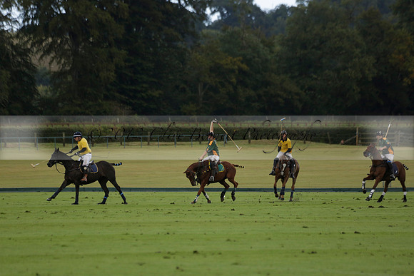 Maiz Dulce (green) v Las Esterellas (yellow) in the PSI Final polo match at Cowdray Park Polo Club on Ambersham 2 on Sunday 2013.09.08 www.polopictures.co.uk