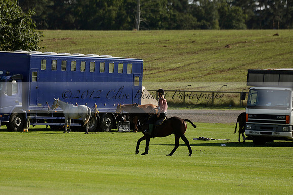 Aryana (black) v Shoreline (yellow) in a Farewell Cup polo match played on Ambersham 5 at Cowdray Park Polo Club on Wednesday 18 September 2013. www.polopictures.co.uk