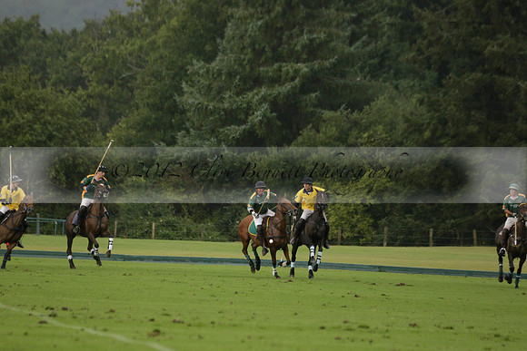 Maiz Dulce (green) v Las Esterellas (yellow) in the PSI Final polo match at Cowdray Park Polo Club on Ambersham 2 on Sunday 2013.09.08 www.polopictures.co.uk