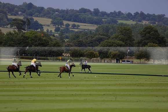 Maiz Dulce (green) v Las Esterellas (yellow) in the PSI Final polo match at Cowdray Park Polo Club on Ambersham 2 on Sunday 2013.09.08 www.polopictures.co.uk