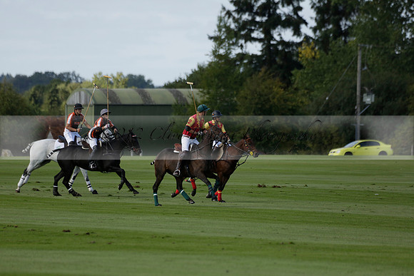 Four Quarters Black (black) v BHC (red) in a Autumn Cup polo match on Ambersham 2 at Cowdray Park Polo Club on Friday 20 September 2013 www.polopictures.co.uk