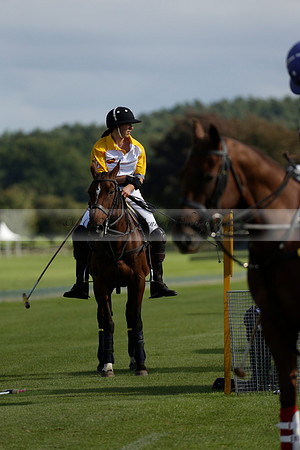 Aryana (black) v Shoreline (yellow) in a Farewell Cup polo match played on Ambersham 5 at Cowdray Park Polo Club on Wednesday 18 September 2013. www.polopictures.co.uk