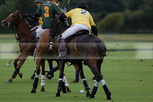 Maiz Dulce (green) v Las Esterellas (yellow) in the PSI Final polo match at Cowdray Park Polo Club on Ambersham 2 on Sunday 2013.09.08 www.polopictures.co.uk