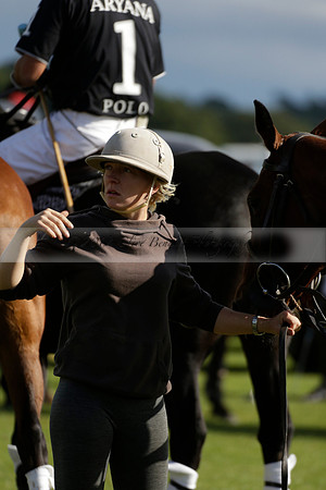 Aryana (black) v Shoreline (yellow) in a Farewell Cup polo match played on Ambersham 5 at Cowdray Park Polo Club on Wednesday 18 September 2013. www.polopictures.co.uk