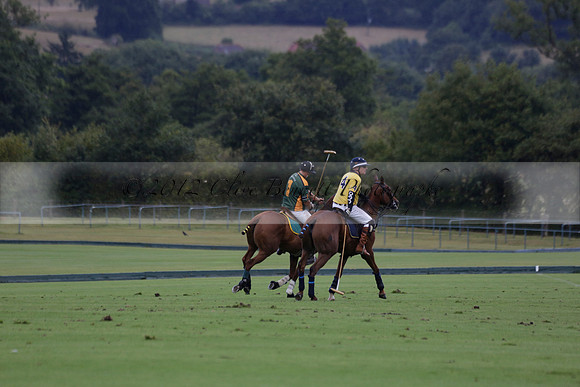 Maiz Dulce (green) v Las Esterellas (yellow) in the PSI Final polo match at Cowdray Park Polo Club on Ambersham 2 on Sunday 2013.09.08 www.polopictures.co.uk