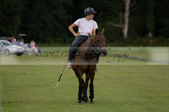 The Blue Jackets Cup polo match played between Maize Dulce (green) vs Home Farm (white) At the New Forest Polo Club on Sunday 18 August 2013