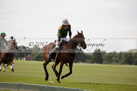 Maiz Dulce v Combe in a Brecknock Cup polo match played on Ambersham 2 at Cowdray Park Polo Club on Friday 17 August 2012