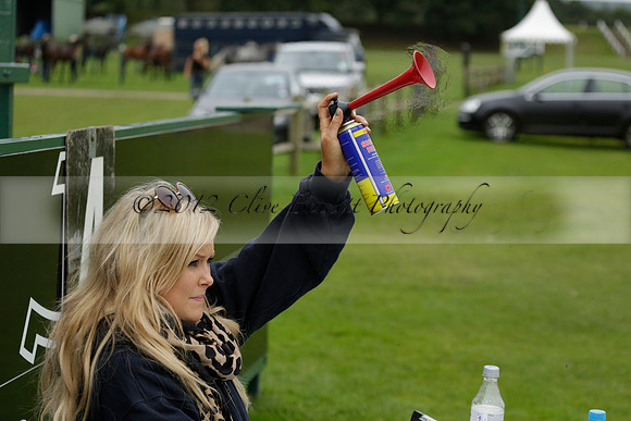 Four Quarters Black (black) v Clashleigh (red) in the Autumn Cup subsidiary final polo match on Ambersham 2 at Cowdray Park Polo Club on Sunday 22 September 2013 www.polopictures.co.uk