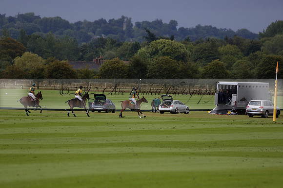 Maiz Dulce (green) v Las Esterellas (yellow) in the PSI Final polo match at Cowdray Park Polo Club on Ambersham 2 on Sunday 2013.09.08 www.polopictures.co.uk