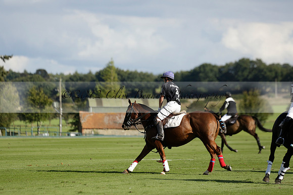 Aryana (black) v Shoreline (yellow) in a Farewell Cup polo match played on Ambersham 5 at Cowdray Park Polo Club on Wednesday 18 September 2013. www.polopictures.co.uk
