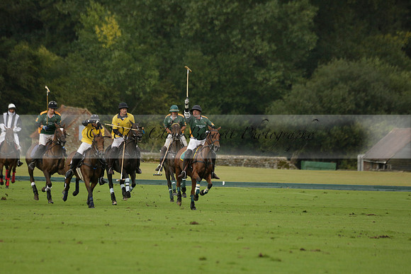 Maiz Dulce (green) v Las Esterellas (yellow) in the PSI Final polo match at Cowdray Park Polo Club on Ambersham 2 on Sunday 2013.09.08 www.polopictures.co.uk