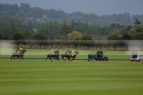 Maiz Dulce (green) v Las Esterellas (yellow) in the PSI Final polo match at Cowdray Park Polo Club on Ambersham 2 on Sunday 2013.09.08 www.polopictures.co.uk