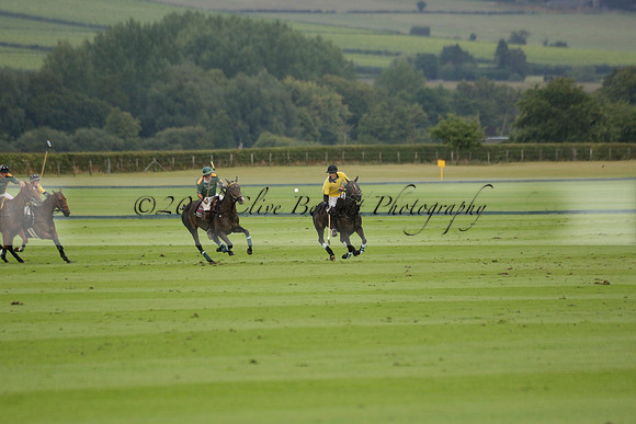 Maiz Dulce (green) v Las Esterellas (yellow) in the PSI Final polo match at Cowdray Park Polo Club on Ambersham 2 on Sunday 2013.09.08 www.polopictures.co.uk