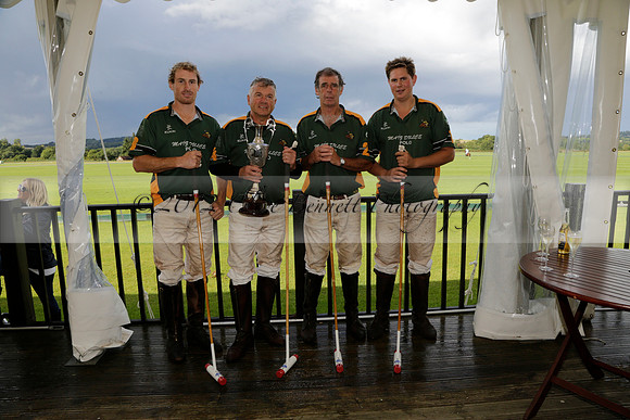 Maiz Dulce (green) v Las Esterellas (yellow) in the PSI Final polo match at Cowdray Park Polo Club on Ambersham 2 on Sunday 2013.09.08 www.polopictures.co.uk