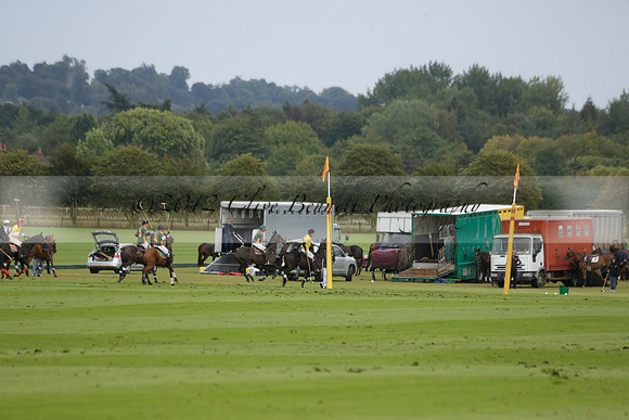 Maiz Dulce (green) v Las Esterellas (yellow) in the PSI Final polo match at Cowdray Park Polo Club on Ambersham 2 on Sunday 2013.09.08 www.polopictures.co.uk