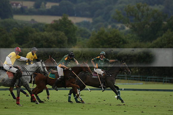 Maiz Dulce (green) v Las Esterellas (yellow) in the PSI Final polo match at Cowdray Park Polo Club on Ambersham 2 on Sunday 2013.09.08 www.polopictures.co.uk