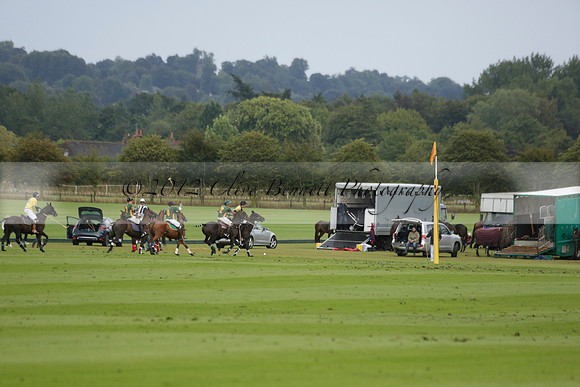 Maiz Dulce (green) v Las Esterellas (yellow) in the PSI Final polo match at Cowdray Park Polo Club on Ambersham 2 on Sunday 2013.09.08 www.polopictures.co.uk