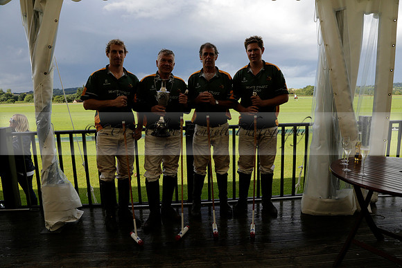 Maiz Dulce (green) v Las Esterellas (yellow) in the PSI Final polo match at Cowdray Park Polo Club on Ambersham 2 on Sunday 2013.09.08 www.polopictures.co.uk
