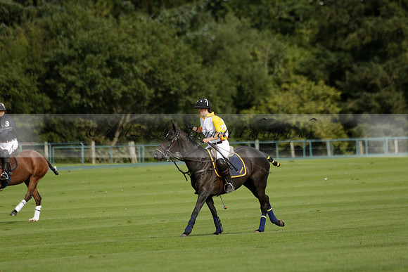 Aryana (black) v Shoreline (yellow) in a Farewell Cup polo match played on Ambersham 5 at Cowdray Park Polo Club on Wednesday 18 September 2013. www.polopictures.co.uk