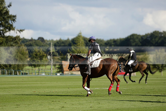 Aryana (black) v Shoreline (yellow) in a Farewell Cup polo match played on Ambersham 5 at Cowdray Park Polo Club on Wednesday 18 September 2013. www.polopictures.co.uk