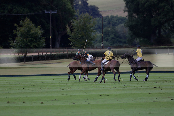 Maiz Dulce (green) v Las Esterellas (yellow) in the PSI Final polo match at Cowdray Park Polo Club on Ambersham 2 on Sunday 2013.09.08 www.polopictures.co.uk