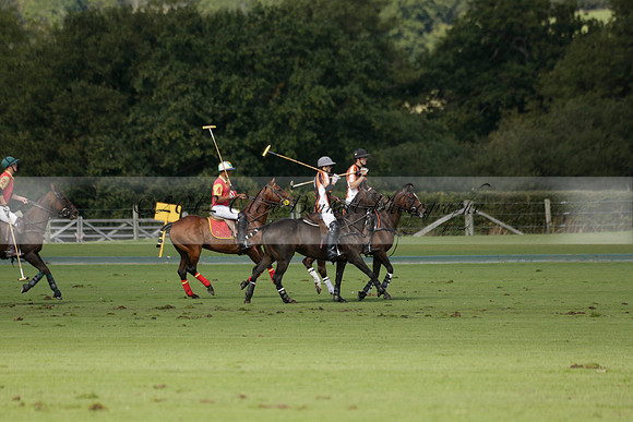 Four Quarters Black (black) v BHC (red) in a Autumn Cup polo match on Ambersham 2 at Cowdray Park Polo Club on Friday 20 September 2013 www.polopictures.co.uk