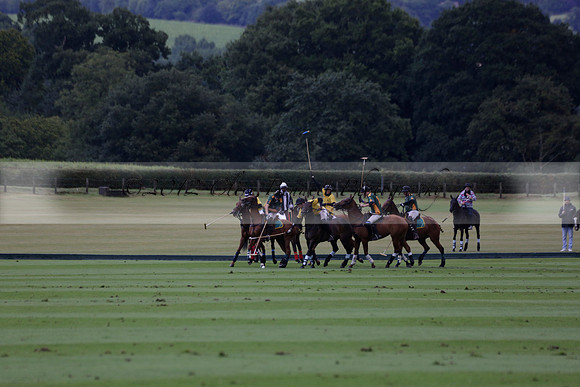 Maiz Dulce (green) v Las Esterellas (yellow) in the PSI Final polo match at Cowdray Park Polo Club on Ambersham 2 on Sunday 2013.09.08 www.polopictures.co.uk