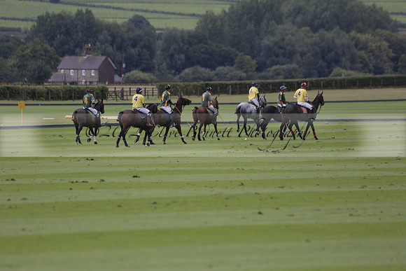 Maiz Dulce (green) v Las Esterellas (yellow) in the PSI Final polo match at Cowdray Park Polo Club on Ambersham 2 on Sunday 2013.09.08 www.polopictures.co.uk