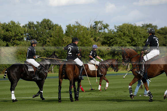 Aryana (black) v Shoreline (yellow) in a Farewell Cup polo match played on Ambersham 5 at Cowdray Park Polo Club on Wednesday 18 September 2013. www.polopictures.co.uk