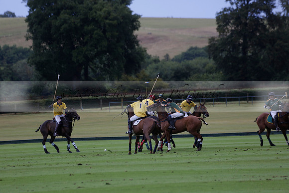 Maiz Dulce (green) v Las Esterellas (yellow) in the PSI Final polo match at Cowdray Park Polo Club on Ambersham 2 on Sunday 2013.09.08 www.polopictures.co.uk