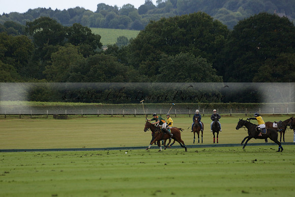 Maiz Dulce (green) v Las Esterellas (yellow) in the PSI Final polo match at Cowdray Park Polo Club on Ambersham 2 on Sunday 2013.09.08 www.polopictures.co.uk