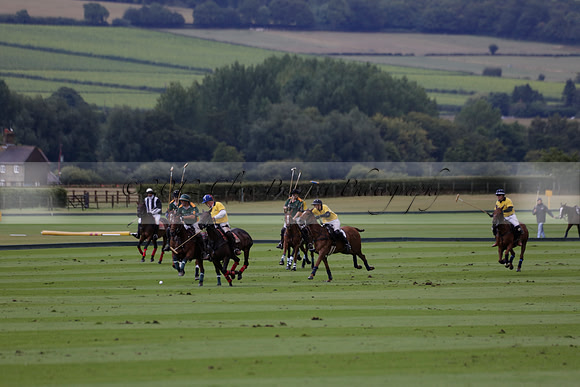 Maiz Dulce (green) v Las Esterellas (yellow) in the PSI Final polo match at Cowdray Park Polo Club on Ambersham 2 on Sunday 2013.09.08 www.polopictures.co.uk