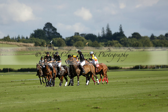 Aryana (black) v Shoreline (yellow) in a Farewell Cup polo match played on Ambersham 5 at Cowdray Park Polo Club on Wednesday 18 September 2013. www.polopictures.co.uk