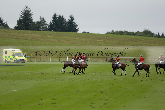 Four Quarters Black (black) v Clashleigh (red) in the Autumn Cup subsidiary final polo match on Ambersham 2 at Cowdray Park Polo Club on Sunday 22 September 2013 www.polopictures.co.uk