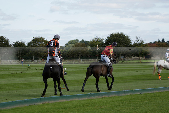 Four Quarters Black (black) v BHC (red) in a Autumn Cup polo match on Ambersham 2 at Cowdray Park Polo Club on Friday 20 September 2013 www.polopictures.co.uk