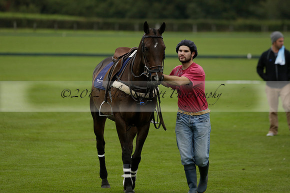 Four Quarters Black (black) v Clashleigh (red) in the Autumn Cup subsidiary final polo match on Ambersham 2 at Cowdray Park Polo Club on Sunday 22 September 2013 www.polopictures.co.uk
