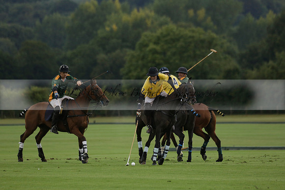 Maiz Dulce (green) v Las Esterellas (yellow) in the PSI Final polo match at Cowdray Park Polo Club on Ambersham 2 on Sunday 2013.09.08 www.polopictures.co.uk